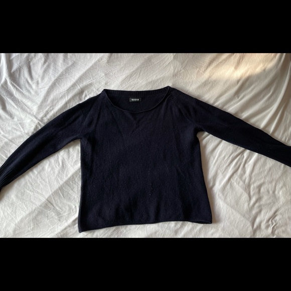 Naadam Cashmere Boatneck Sweater Navy / S - Picture 2 of 5